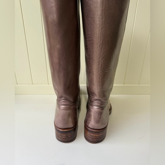 Frye Campus Boots **One of a kind ** Custom Metallic Lilac Color - Picture 6 of 10